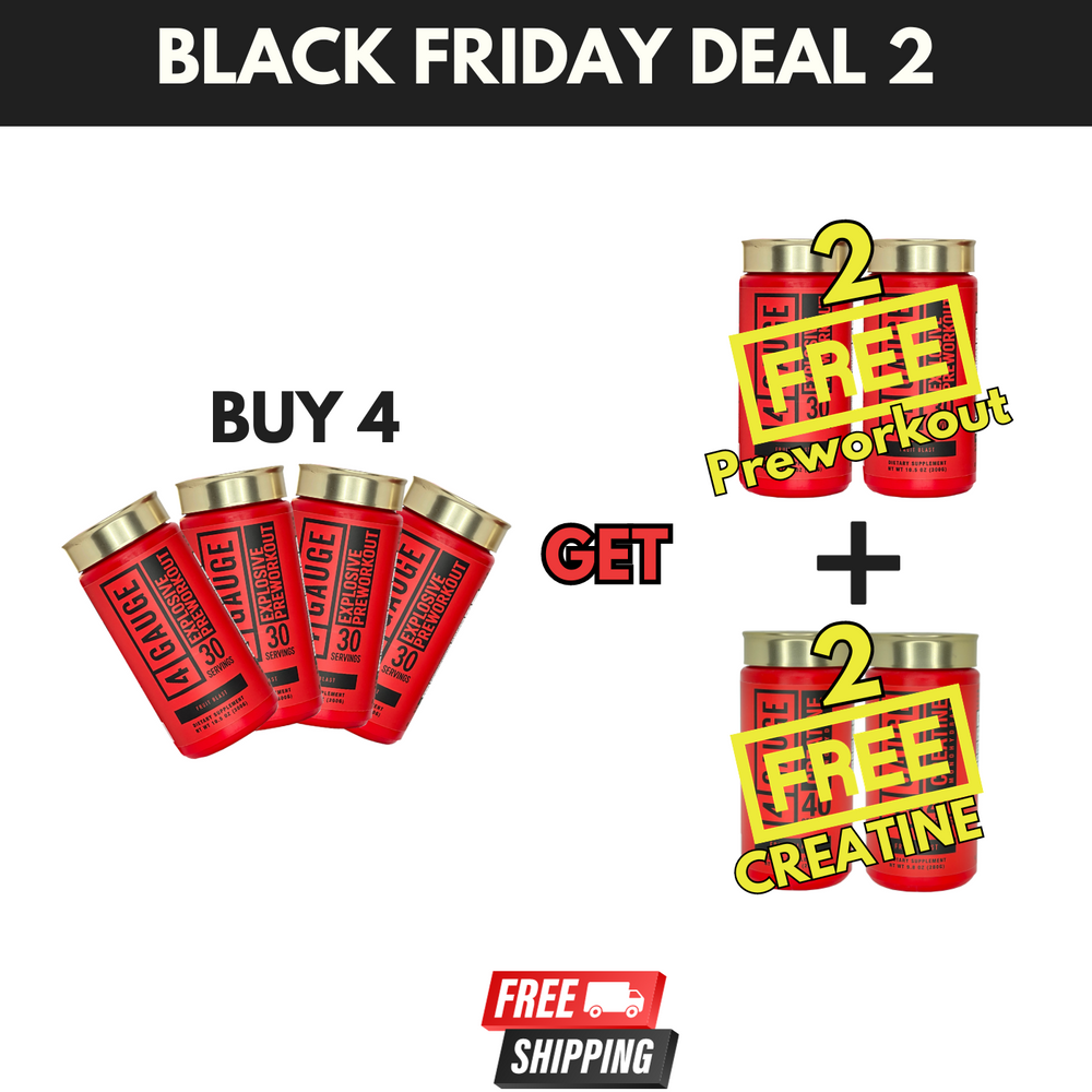 4 Gauge, black friday, deal, pre workout, creatine
