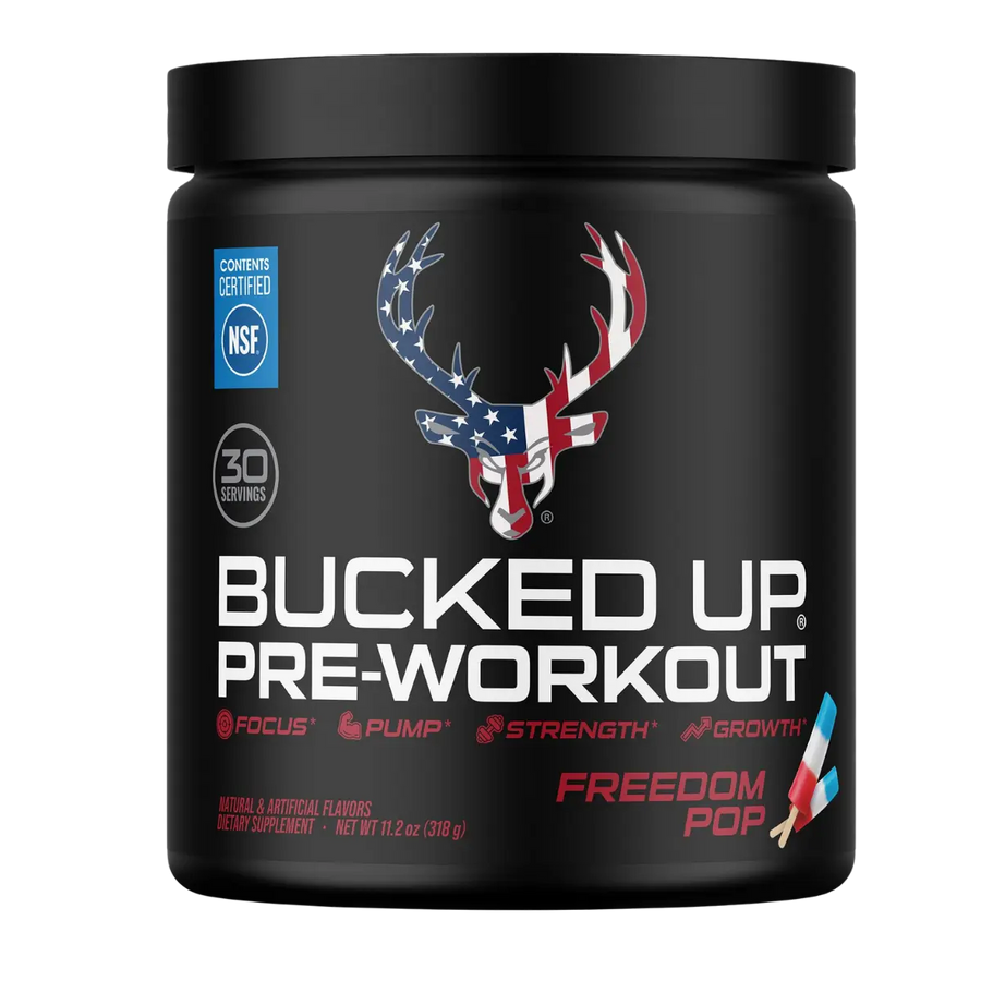 Bucked Up pre-workout tub