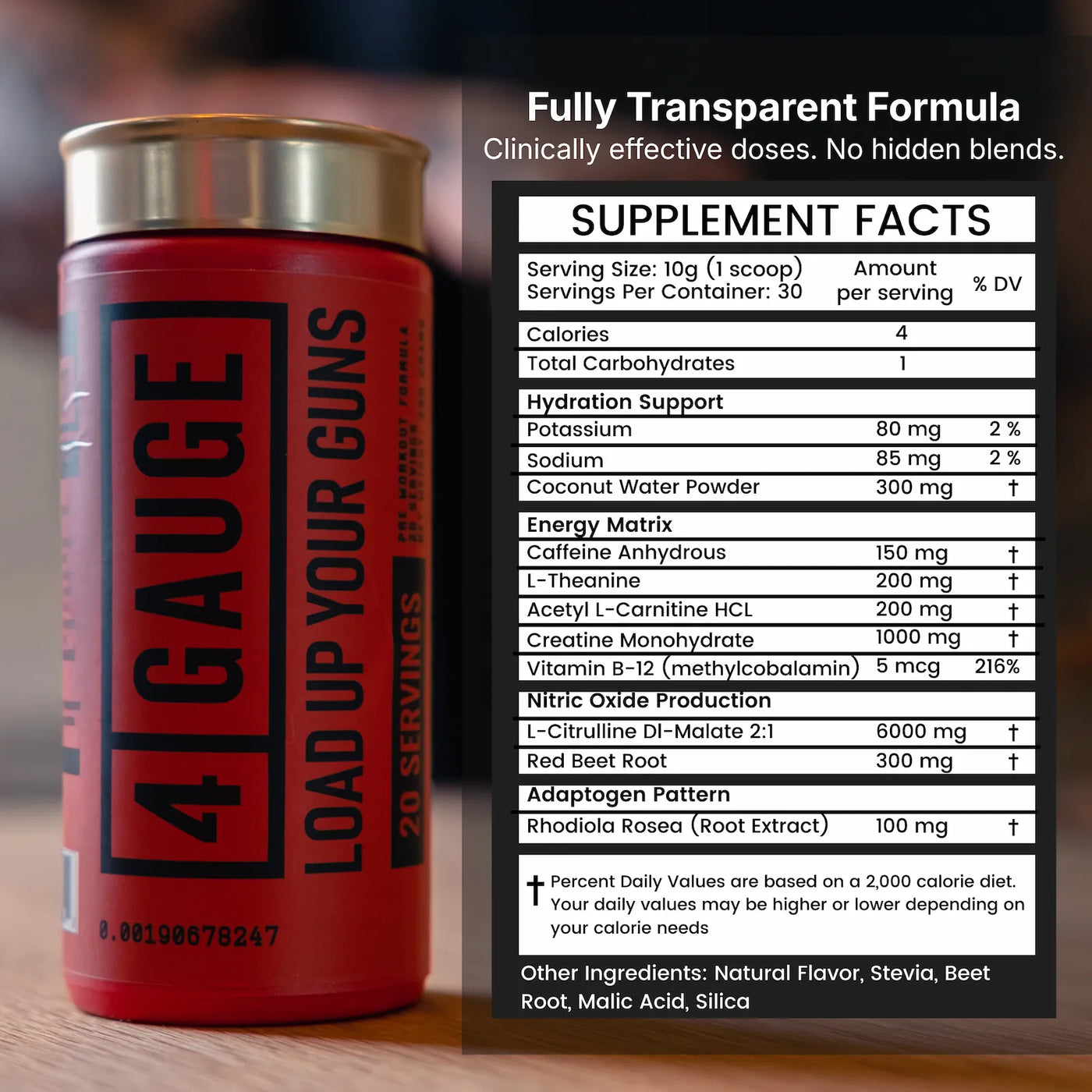 4 GAUGE Preworkout (30 Servings)